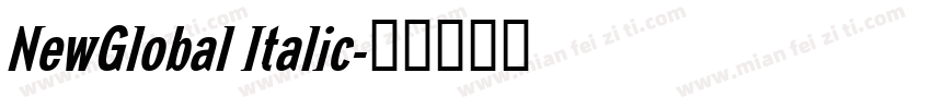 NewGlobal Italic字体转换